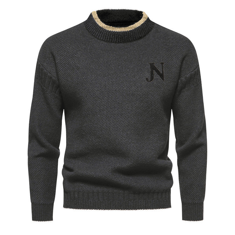 Sweater de Malha - Tecido de Mistura