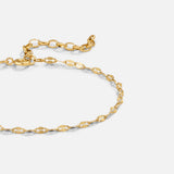 Pulseira de corrente dourada Leila