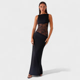 Lucinda - Vestido comprido de renda