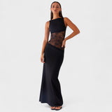 Lucinda - Vestido comprido de renda