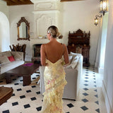 Julieta - Vestido Comprido com Volantes