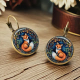 Brincos de Vidro com Dome de Animais Whimsical