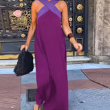 Filipa | Vestido Maxi com Decote Cruzado em Contraste
