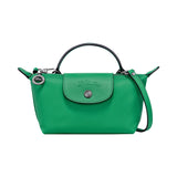 Mini Bolsa de Couro Longchamp - Verde