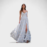 Florência - Vestido longo boémio fenda