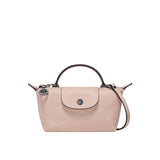 Mini Bolsa de Couro Longchamp - Rosa