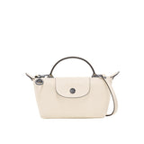 Mini Mala de Couro Longchamp - Branca