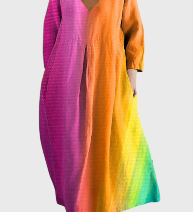 Ana - Vestido Fluido com Estampa