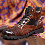 Afonso - Botas em Couro de Crocodilo