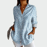 Camisa estilosa com estampa floral