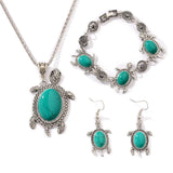 Conjunto de Joias Tartaruga Turquesa
