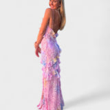Julieta - Vestido Comprido com Volantes