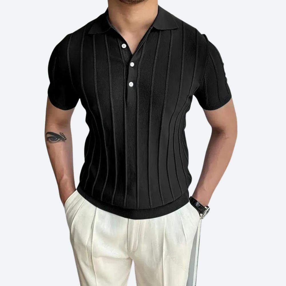 Camisa Polo - Mistura Elástica Decote V