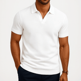 Camisa Polo em Poliéster - Texturada