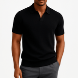 Camisa Polo em Poliéster - Texturada