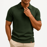 Camisa Polo em Poliéster - Texturada