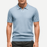 Camisa Polo em Poliéster - Texturada