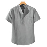 Camisa em Mistura de Poliéster - Gola Alta