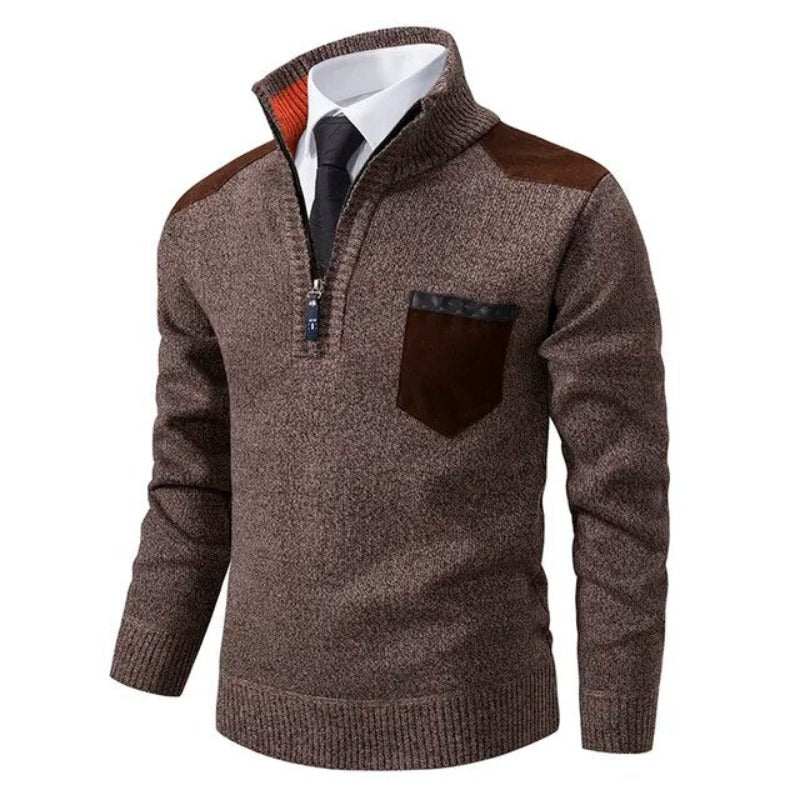 Pullover de Malha - Com Colarinho