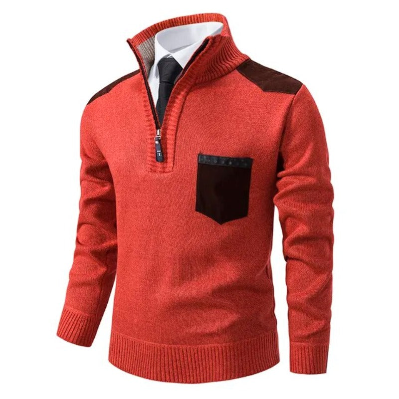 Pullover de Malha - Com Colarinho
