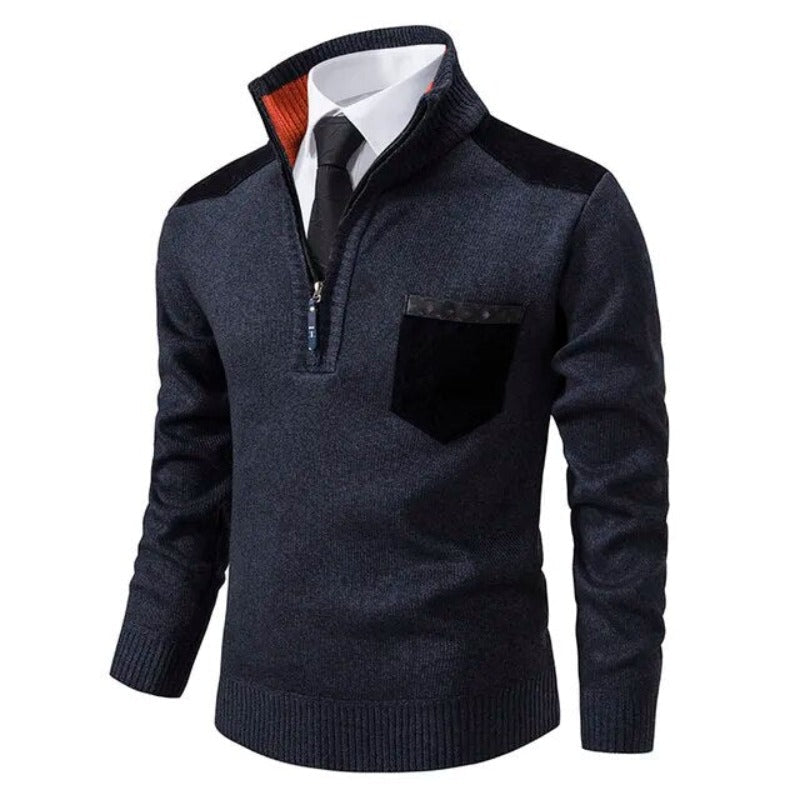Pullover de Malha - Com Colarinho
