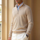 Sweater de Gola Alta com Zíper