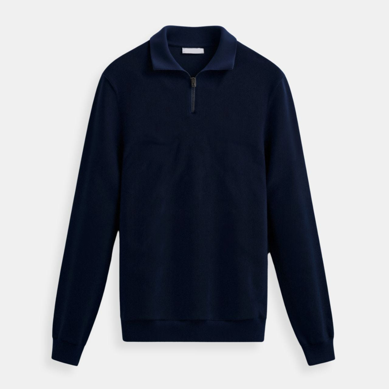 Sweater de Gola Alta com Zíper