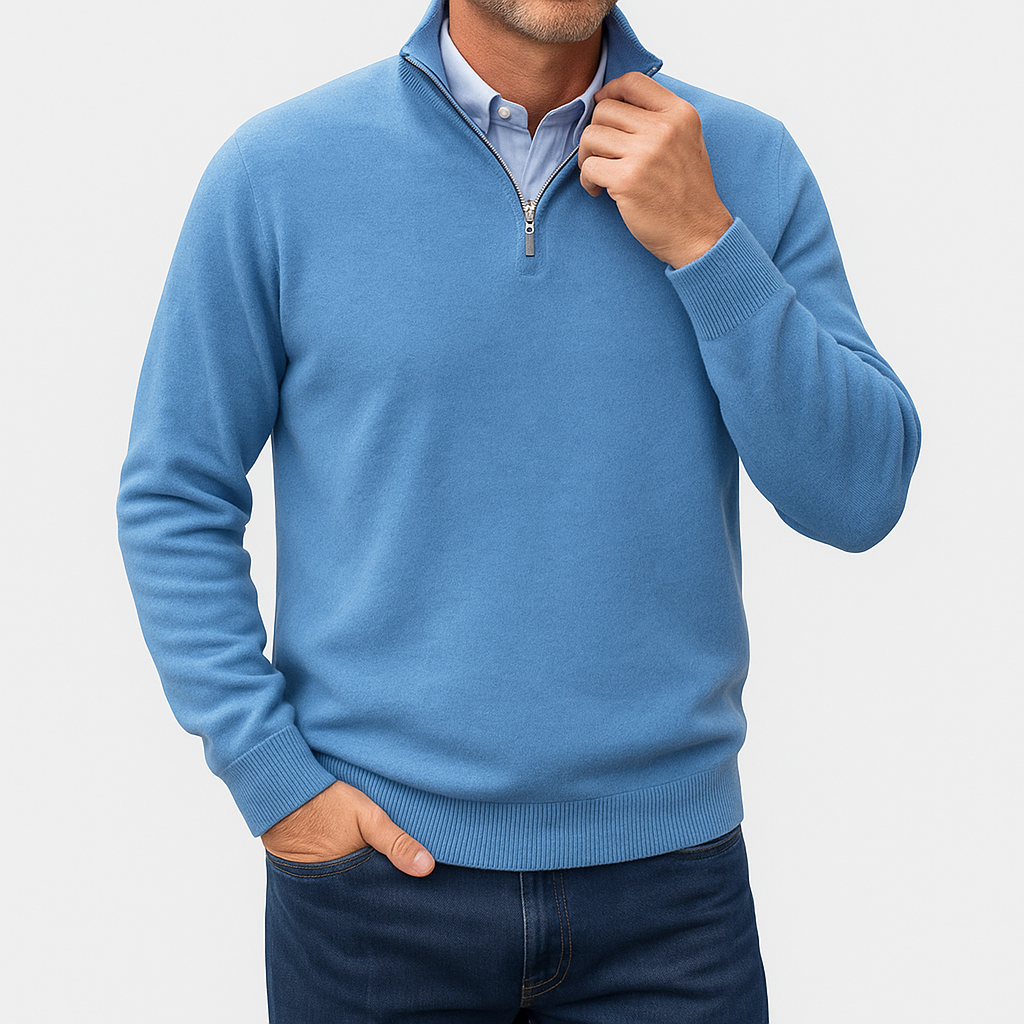 Sweater de Gola Alta - Malha Leve