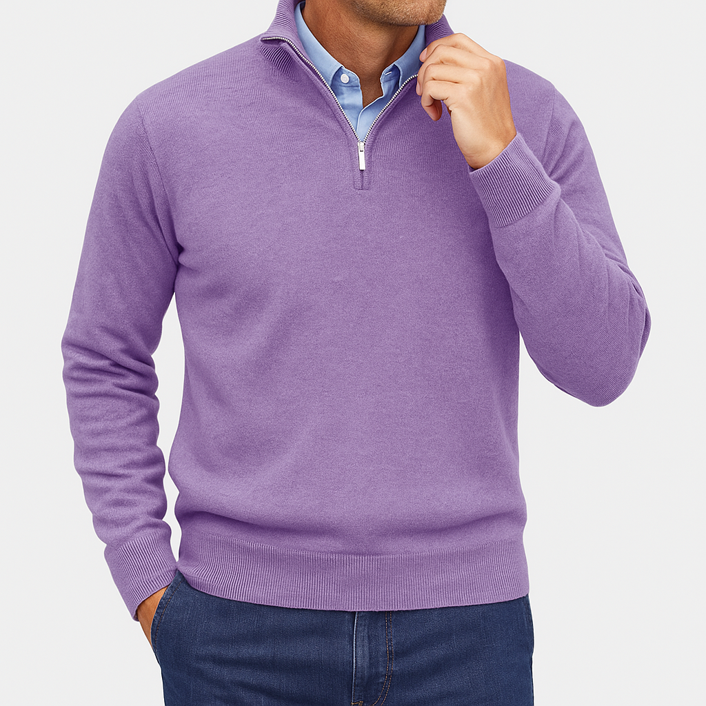 Sweater de Gola Alta - Malha Leve