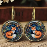 Brincos de Vidro com Dome de Animais Whimsical