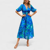 Clara - Vestido Midi Floral Elegante