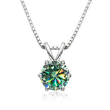 Colar Solitário Elegante com Moissanite