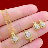 Conjunto de Joias Cube de Luxo
