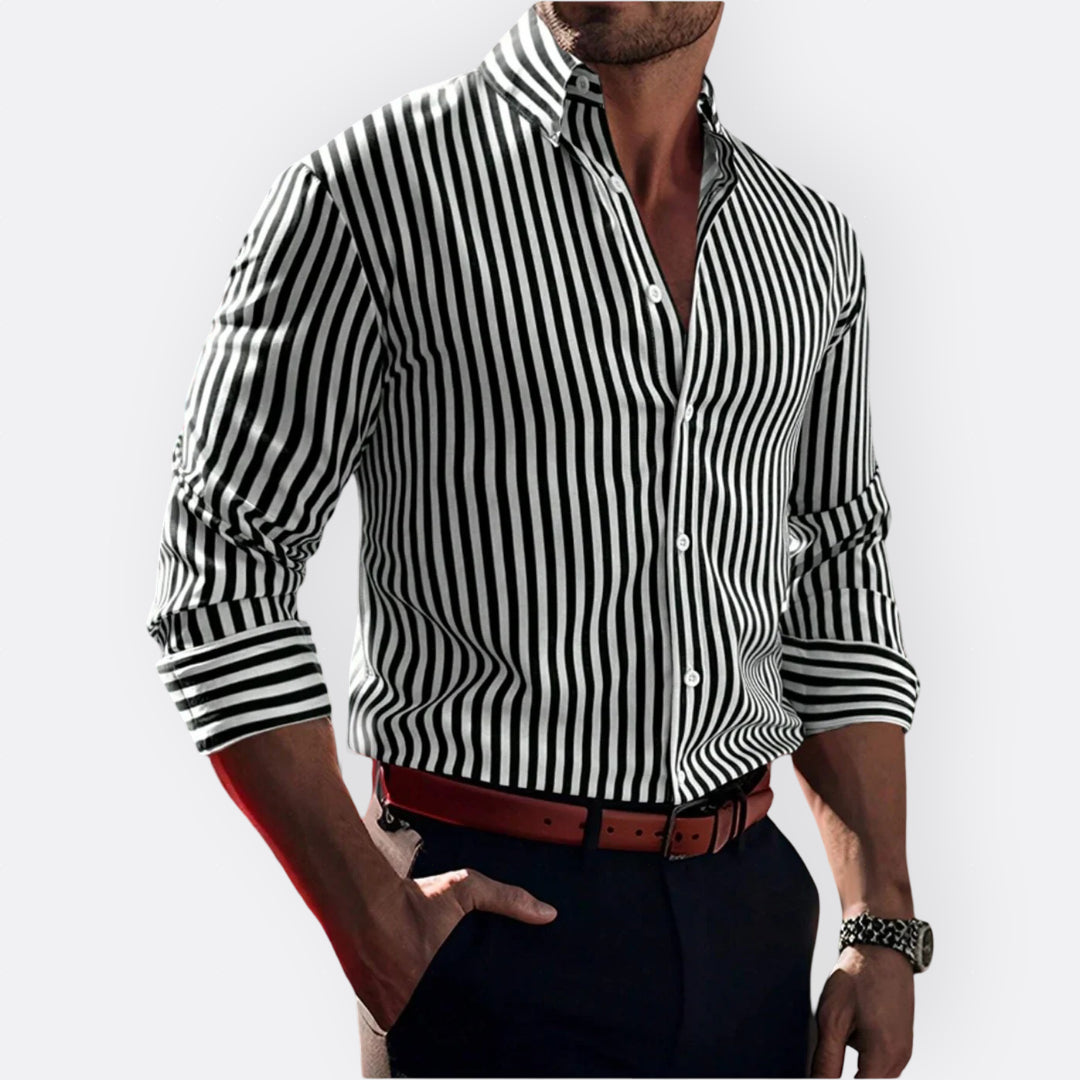 Artur - Camisa Clássica às Riscas