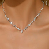 Colar de Casamento Elegante com Diamantes