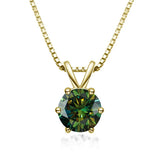 Colar Solitário Elegante com Moissanite