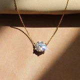Pendura Solitário Elegante com Cristal
