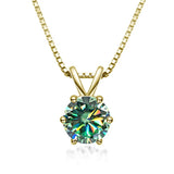 Colar Solitário Elegante com Moissanite