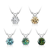 Colar Solitário Elegante com Moissanite