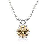 Colar Solitário Elegante com Moissanite