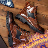 Afonso - Botas em Couro de Crocodilo