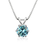 Colar Solitário Elegante com Moissanite