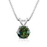 Colar Solitário Elegante com Moissanite