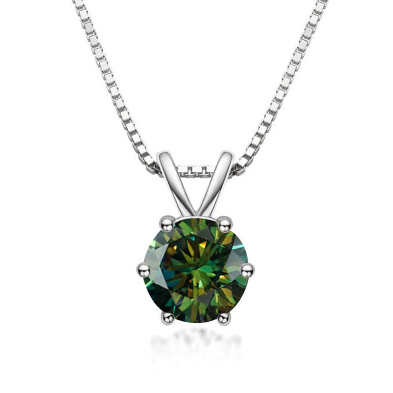 Colar Solitaire Elegante com Moissanite