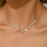 Colar de Casamento Elegante com Diamantes