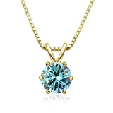 Colar Solitário Elegante com Moissanite