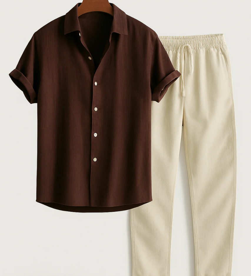 Conjunto de Camisa e Calças - Verão