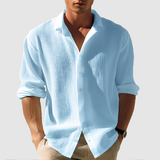 Camisa - Frente com Botões Barra Curvada
