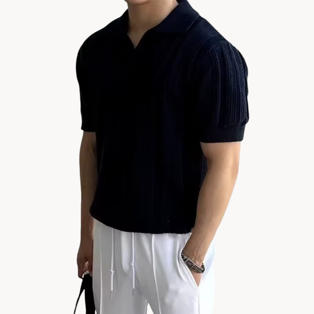 Camisa - Malha com Gola Aberta