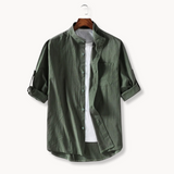 Camisa - Gola Mandarim Elegante